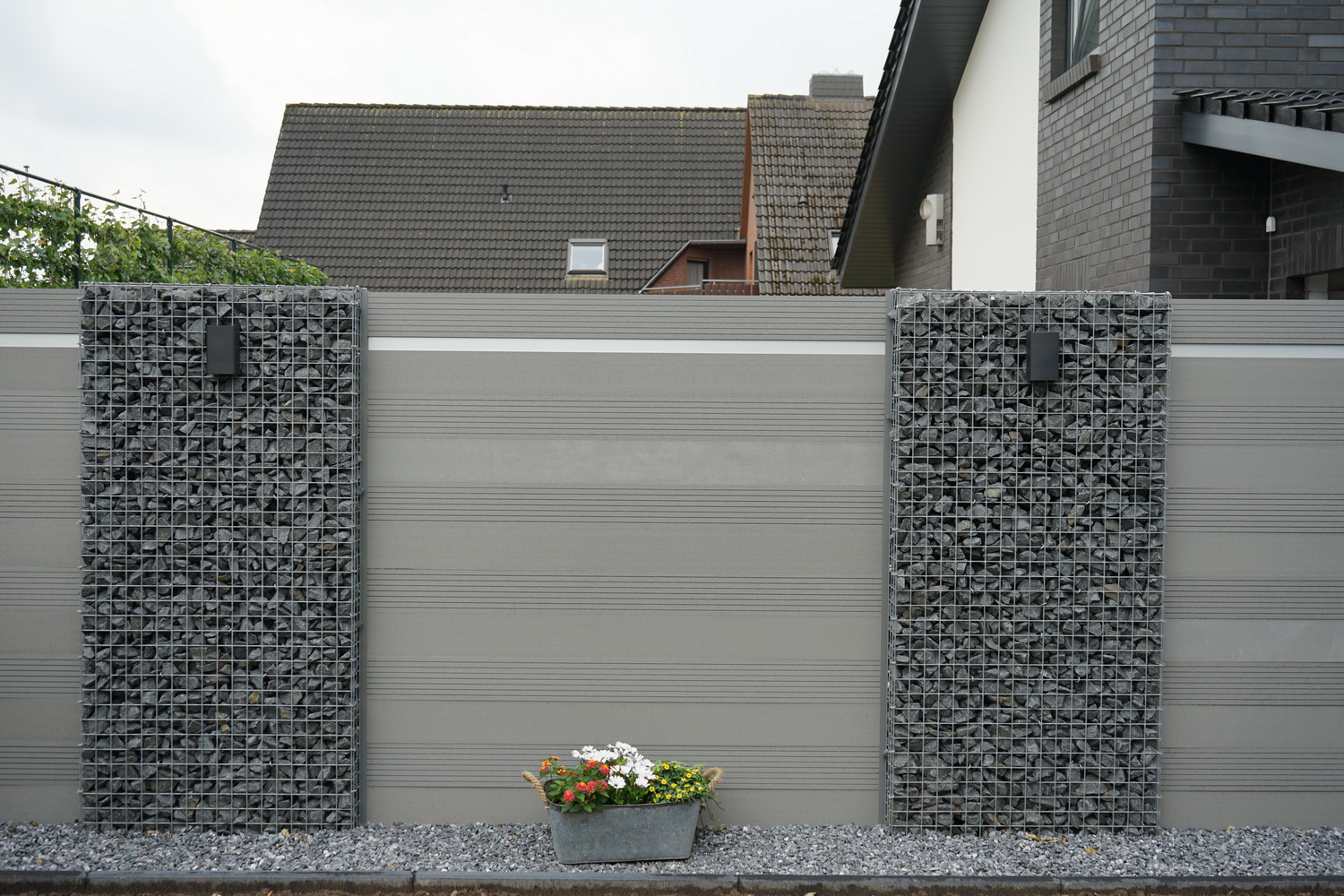 Gabionen Zaun Beleuchtung, Gabionen Beleuchtung nach Maß im Gabionen Zaun Beleuchtung, Gabionen Beleuchtung nach Maß im