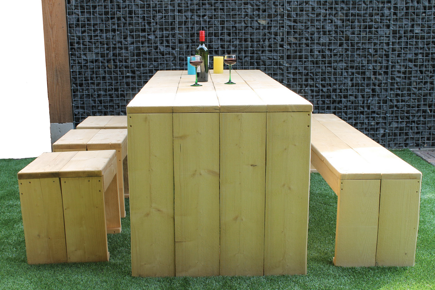 Bauholz Gartenset 2