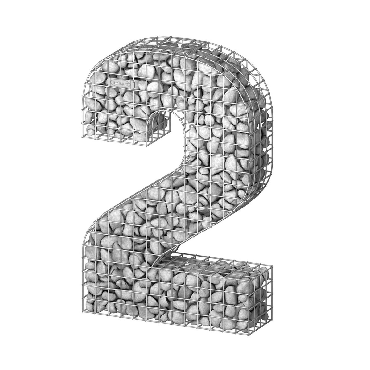 Gabionen ziffern 0, 1, 2, 3, 4, 5, 6, 7, 8, 9