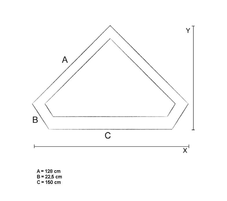 Abmessung Eckkamin Grill XL