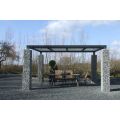 Gabionen Überdachung lxbxh 4,00m x 3,00m x 2,40m