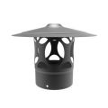 Schornsteinhaube Emailliert Schwarz ø 150mm