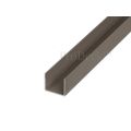 Alu U-BodenProfil Grau Braun / Taupe 1,50 Meter lang