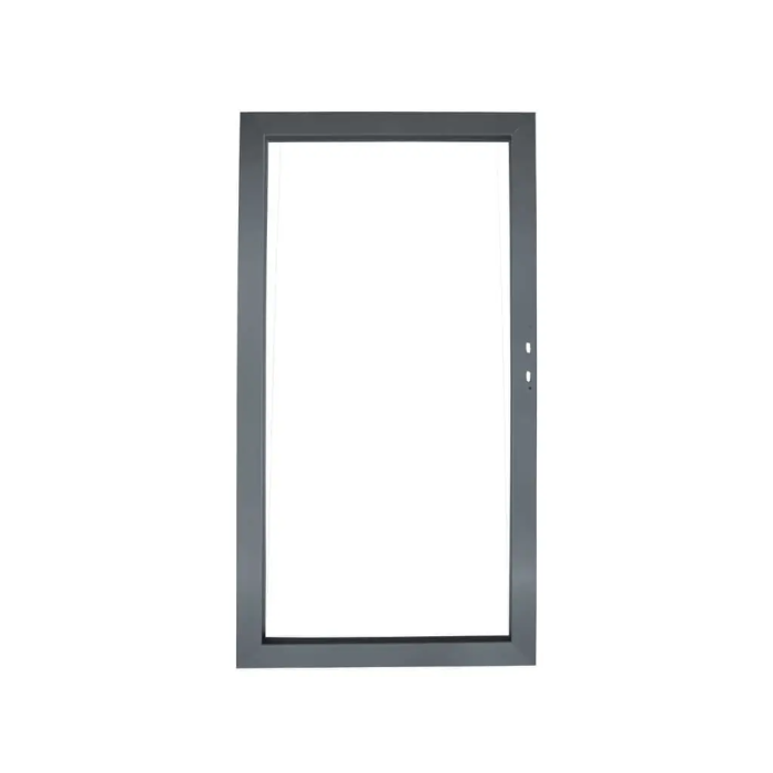 Aluminiumrahmentür anthrazit beschichtet 90×180 cm inkl. Scharniere und Schlösser