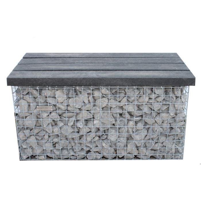 Gabionenbank Auflage Recycling-Kunststoff