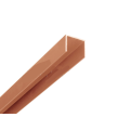 Alu U-Abschluß Profil Braun 0,9 Meter lang
