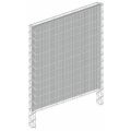 LärmschutzGabione lxhxt 2,53m x 2,03m x 0,23m - Wandsäulen Höhe 2,5m