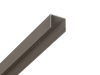 Alu U-Abschluß Profil Grau Braun / Taupe 0,9 Meter lang
