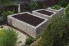 Hochbeet lxhxb 2,00m x 1,00m x1,00m Wandtiefe 10cm