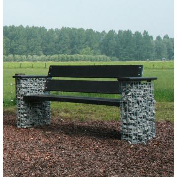 Gabionen Gartenbank