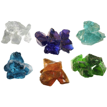 Glas-Brocken 6 Farben