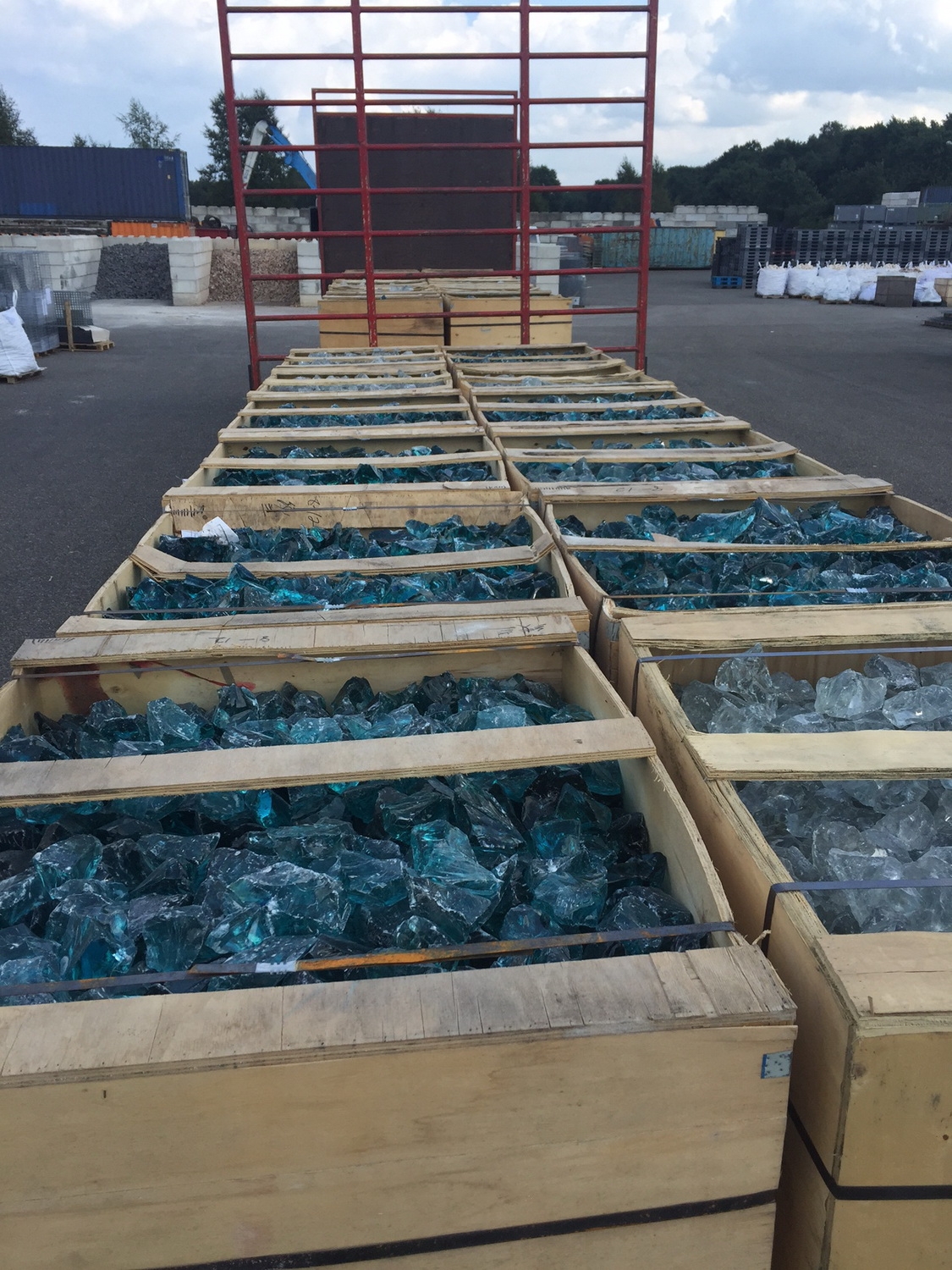 Glasbrocken LKW