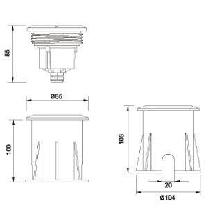 LED Grondspot Sus Sun + Cover