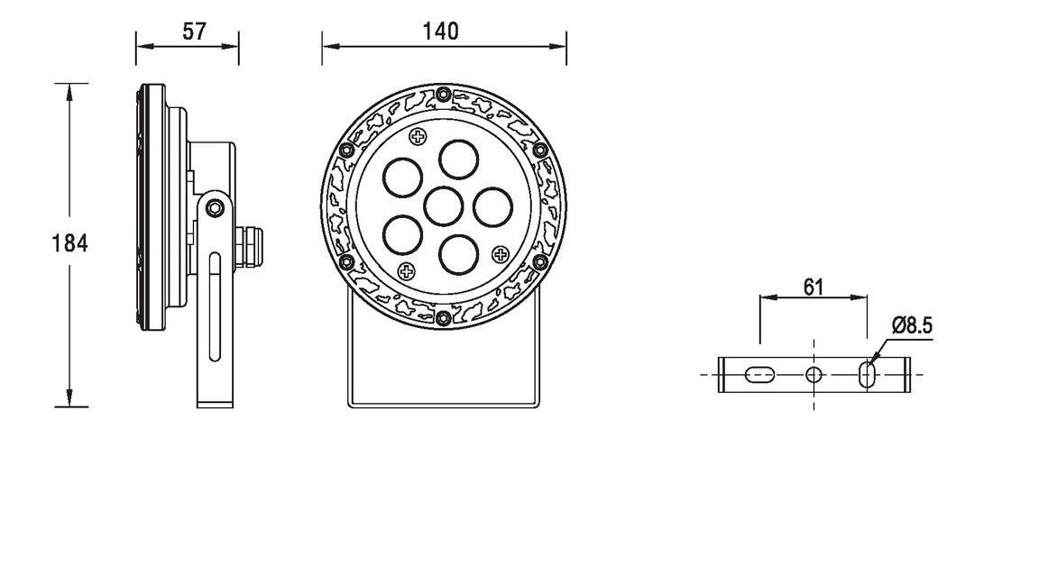 LED Bodenspot Sus Submerged 24V 4.0Watt für Unterwasser