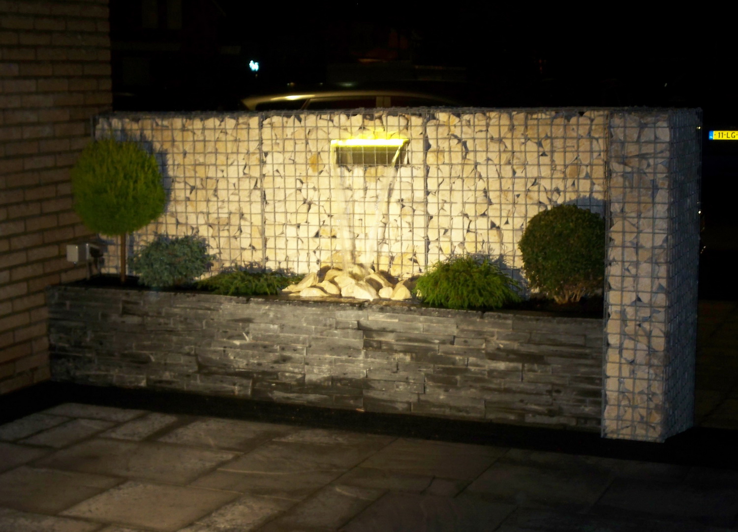 Wasserrfall mit LED