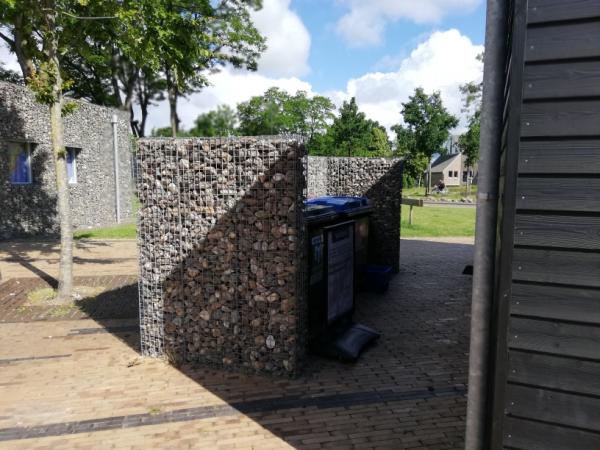 Gabionen Mülltonnenverkleidung Geschäftsanwendungen Gabionen Mülltonnenverkleidung Geschäftsanwendungen