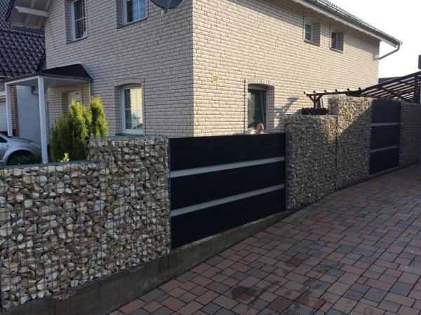 Gabionen WCP-zaun mit Grauwacke bruchsteine Gabionen WCP-zaun mit Grauwacke bruchsteine