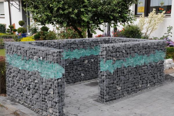 Gabionen Mülltonnenverkleidung Tournai Bruchstein Gabionen Mülltonnenverkleidung Tournai Bruchstein
