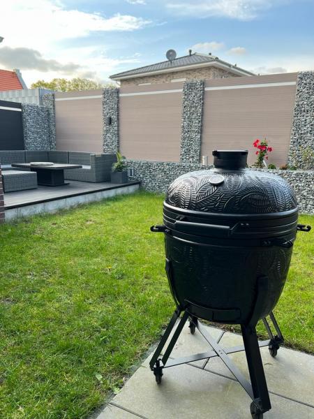 Kamal BBQ Gabionen mit WPC Kamal BBQ Gabionen mit WPC