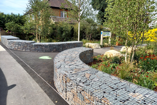Claremont Park London Gabionen Claremont Park London Gabionen
