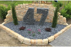 Gabionen Hausnummer – Gabionen Buchstaben und Zahlen. Gabionen Hausnummer