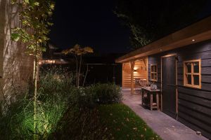 Inspirationsfoto mit LED-Beleuchtung – Gabionen LED beleuchtung