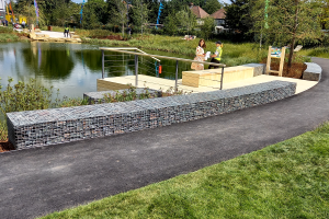 Claremont Park London Gabionen – Geschäftsanwendungen. Claremont Park London Gabionen