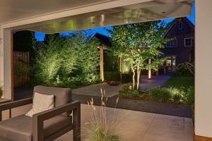 Inspirationsfoto mit LED-Beleuchtung – Gabionen LED beleuchtung