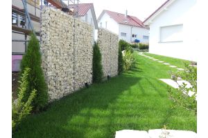 Gabionen mit Yellow Sun – Gabionen. Gabionen mit Yellow Sun