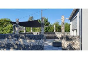 Gabionenzaun – Gabionen-Säulen