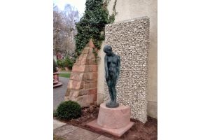 Gabionen mit Yellow Sun – Bruchsteine. Gabionen mit Yellow Sun