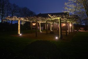 Inspirationsfoto mit LED-Beleuchtung – Gabionen LED beleuchtung