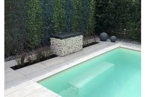 Gabionenbank Auflage Gerecycled Kunststof mit Yellow Sun – Yellow Sun Bruchstein Inspiration. Gabionenbank Auflage Gerecycled Kunststof m...