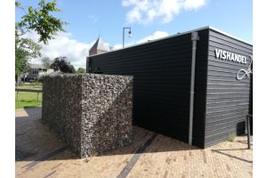 Gabionen Mülltonnenverkleidung Geschäftsanwendungen – Geschäftsanwendungen. Gabionen Mülltonnenverkleidung Geschäftsanwendungen