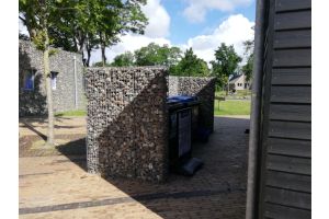 Gabionen Mülltonnenverkleidung Geschäftsanwendungen – Geschäftsanwendungen. Gabionen Mülltonnenverkleidung Geschäftsanwendungen