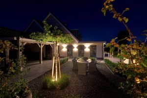 Inspirationsfoto mit LED-Beleuchtung – Gabionen LED beleuchtung