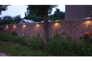 Gabione mit LED-Beleuchtung – Gabionen LED beleuchtung