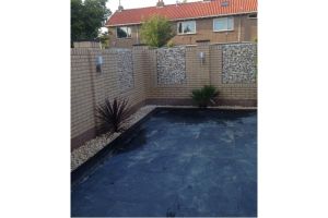 Gabionen mit Yellow Sun – Gabionen. Gabionen mit Yellow Sun