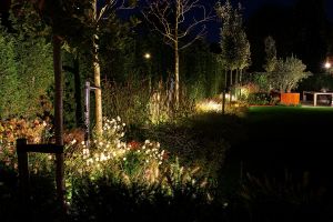 Inspirationsfoto mit LED-Beleuchtung – Gabionen LED beleuchtung