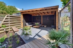 Inspirationsfoto mit LED-Beleuchtung – Gabionen LED beleuchtung