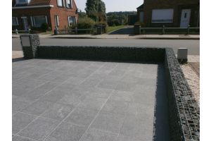 Gabionen mit Norwegen Granit – Norwegen Granit. Gabionen mit Norwegen Granit