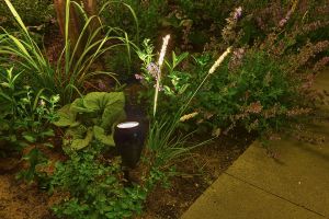 Inspirationsfoto mit LED-Beleuchtung – Gabionen LED beleuchtung