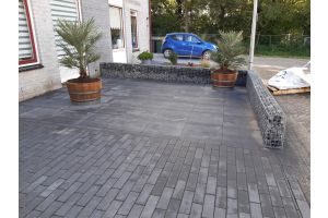 Gabionen-Grenze Vorgarten – Gabionen. Gabionen-Grenze Vorgarten