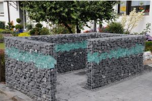 Gabionen Mülltonnenverkleidung Tournai Bruchstein – Tournai Bruchstein. Gabionen Mülltonnenverkleidung Tournai Bruchstein