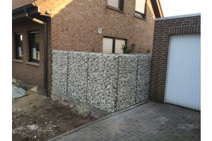 Gabionen mit Yellow Sun – Yellow Sun Bruchstein Inspiration. Gabionen mit Yellow Sun