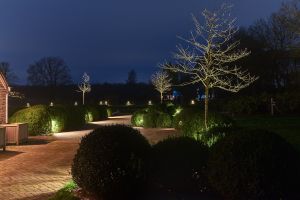 Inspirationsfoto mit LED-Beleuchtung – Gabionen LED beleuchtung