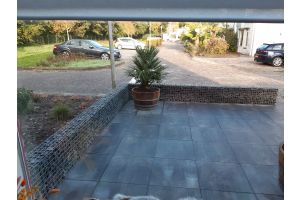 Gabionen-Grenze Vorgarten – Gabionen. Gabionen-Grenze Vorgarten