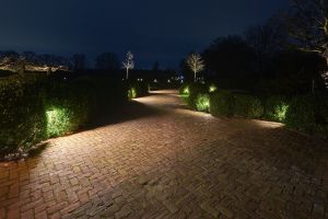Inspirationsfoto mit LED-Beleuchtung – Gabionen LED beleuchtung